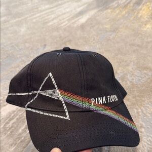 Pink Floyd Hat Dark Side Of The Moon Rainbow Hat Adjustable Cap 2008 Anoma Brand